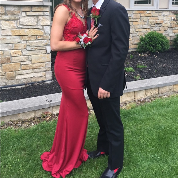 Red Prom Dress - Picture 2 of 4